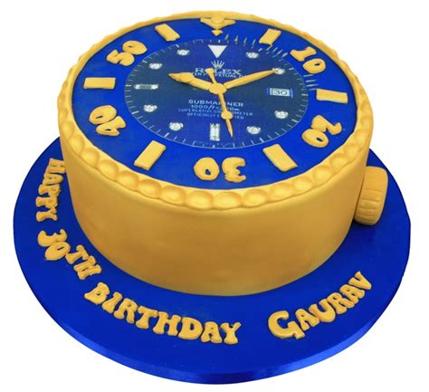 rolex dial shape birthday cake.